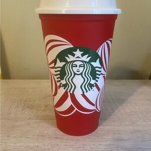 Starbucks 2024 Red and White Holiday Reusable Cup